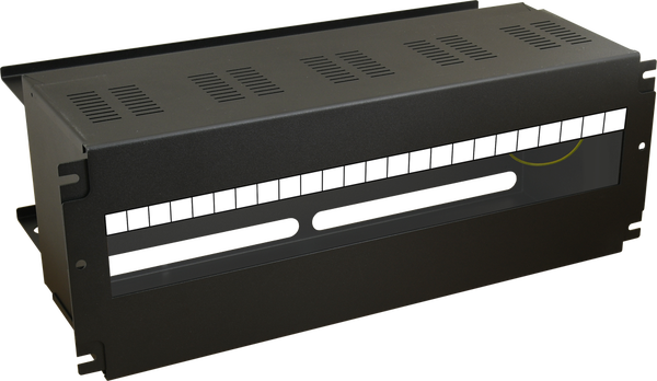 4U Kotelo DIN-kiskolla TH35-24&times;S&nbsp; RACK 19&Prime; laitekaappiin