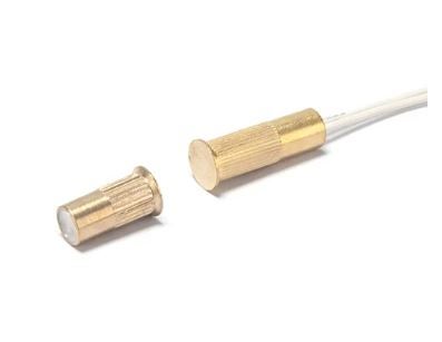 Magneettikosketin, uppo, v&auml;ri kulta,   &Oslash;8 mm, metallia, nc