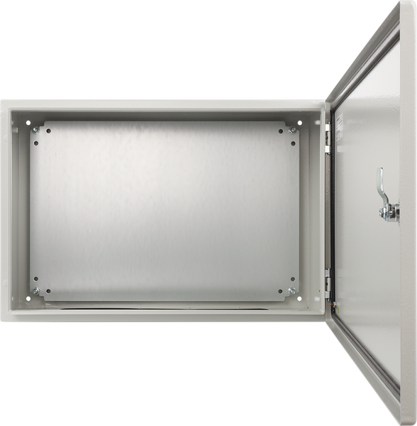 Metallikaappi vandaali IP66 asennuslevyll&auml;, 600x400x200