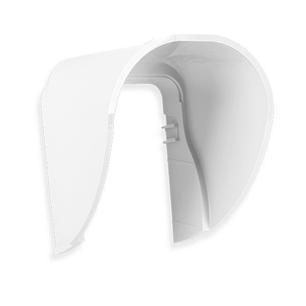 S&auml;&auml;suojakupu ulkotilan ilmaisimille, valkoinen